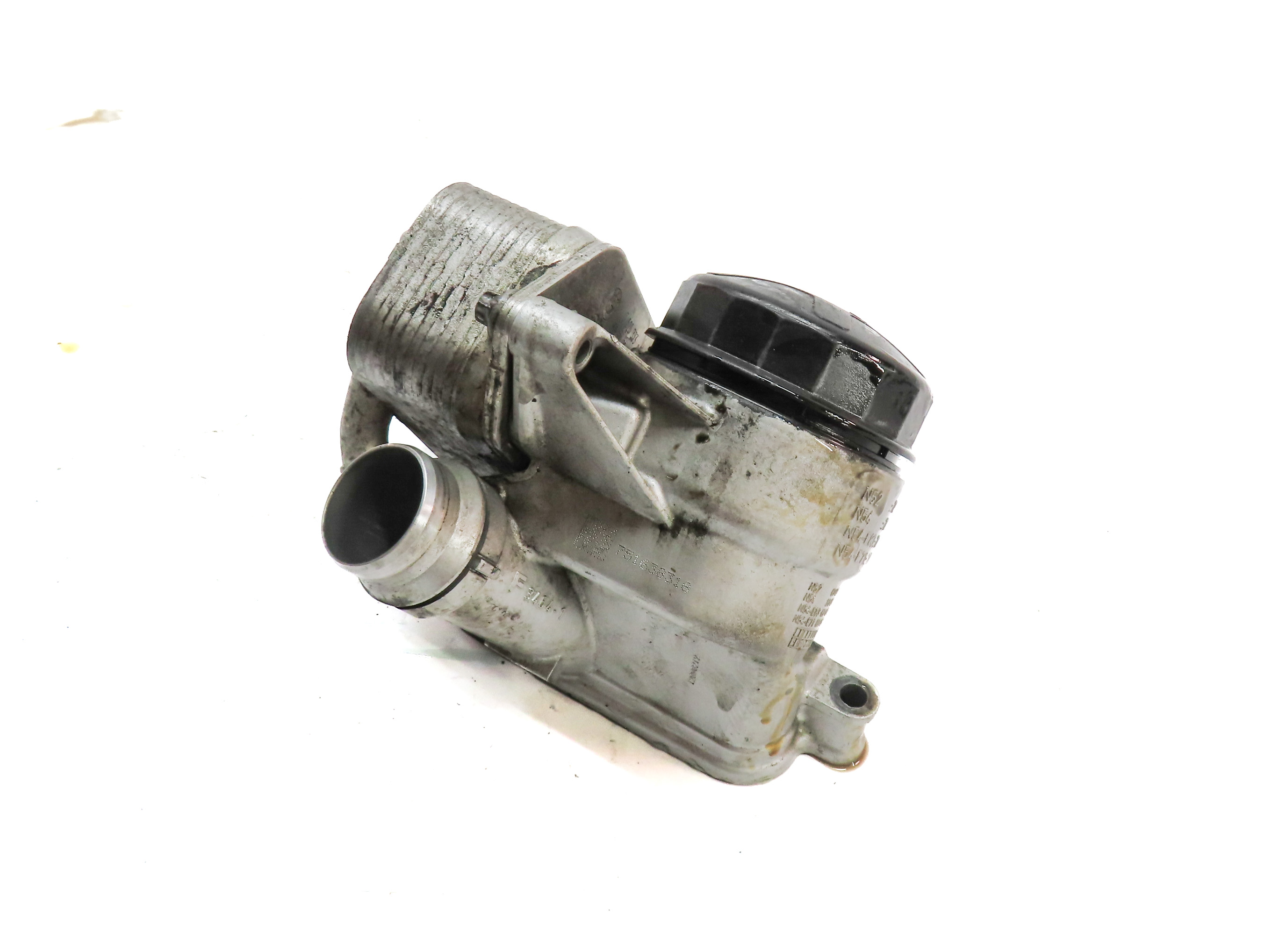 2012 BMW X5 (E70) 3.0L (N55) ENGINE MOTOR OIL FLUID FILTER HOUSING w/COOLER — exact item pictured